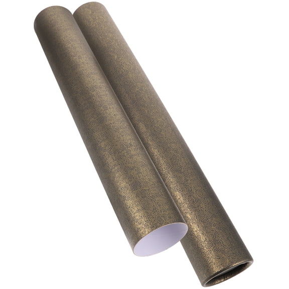 WASHWEPE Transportation Drawing Tube Case Gold Black 1Pack