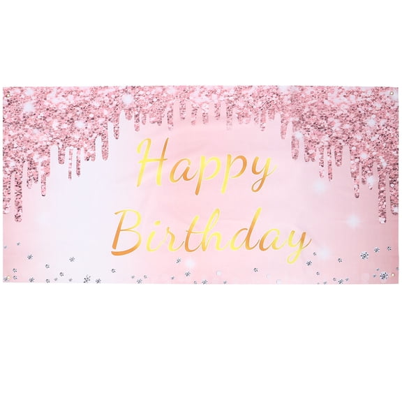 HORIALENCE Birthday Party Banner Decorative Photography Background Home Decorations 1Pcs 70.9x35.4in