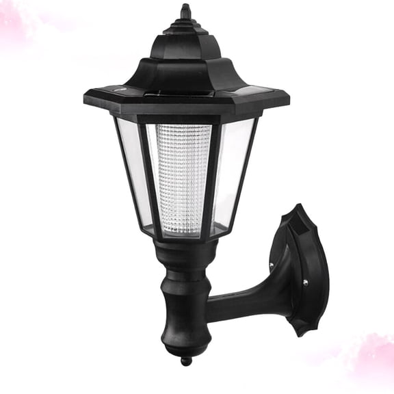 FRCOLOR Path Solar Garden Light Hexagon Wall Lamp Powered