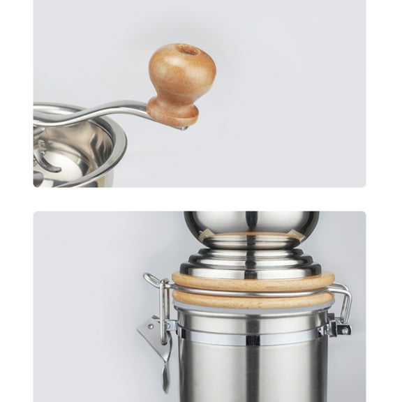 FRCOLOR  Pepper Spice Mills Kitchen Tool Mixer Machine Nut Travel Silver