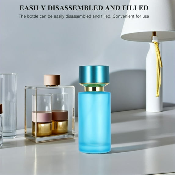FRCOLOR Perfume Refill Bottle Travel Size Refillable Glass Perfume Bottle Spray Nozzle Portable Scent Container For Travel