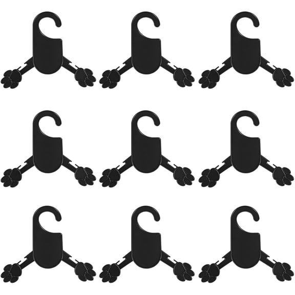LABSERRON Pet Clothing Hangers Plastic For Cat Clothes Organizing 10Pcs 7.09In