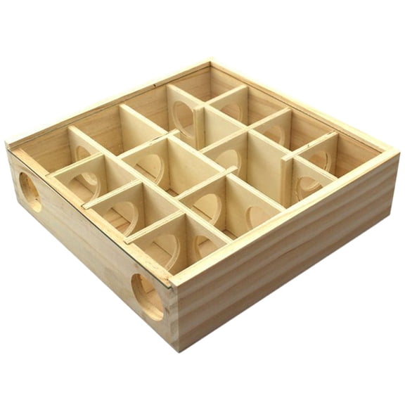 LABSERRON Natural Habitat Simulation Hamster Toy Khaki 1Pack Dovetail Joint Construction