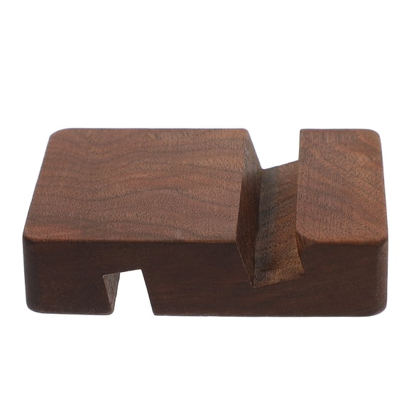 PAMINGONO Telephone Stand Desk Light Brown 1Set 3.1X2.4X0.8in