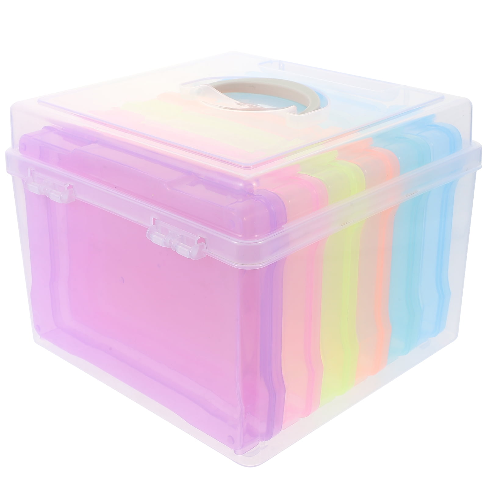 FRCOLOR Photo Box Stackable Storage Drawers Organizer Dividers Picture ...