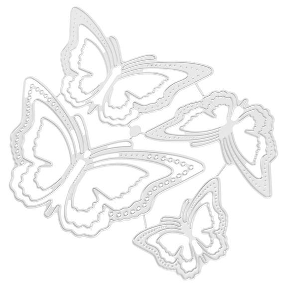LABSERRON Butterfly Cutting Die Silver For Diy Crafts 1Pcs