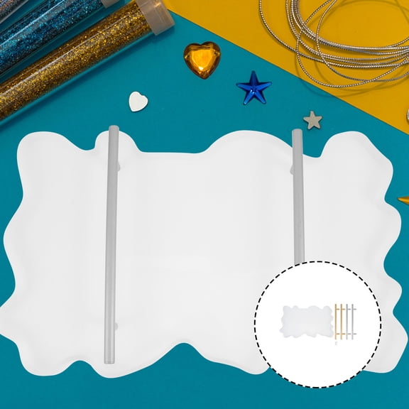 FRCOLOR 1 Set of Tray Making Mold Plate DIY Silicone Mold Jewelry Plate Mold Craft DIY Mold
