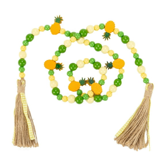 FRCOLOR Pineapple Beads Farmhouse Rustic Garland Small Fall Beaded Woman Miss