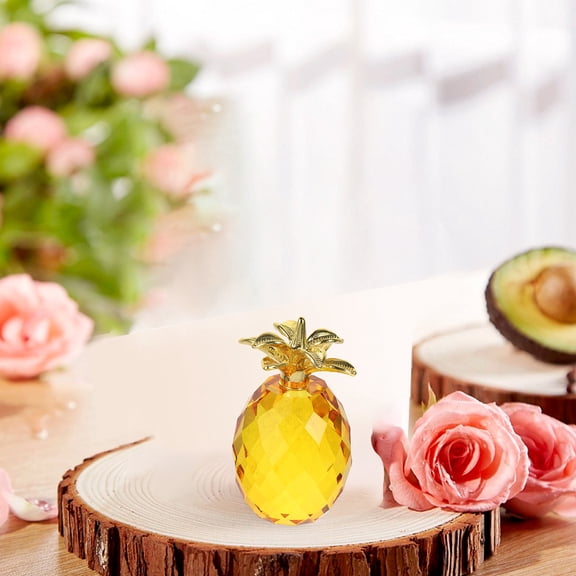 FRCOLOR  Pineapple Home Decor for Basket Fake Party Decorations Yellow