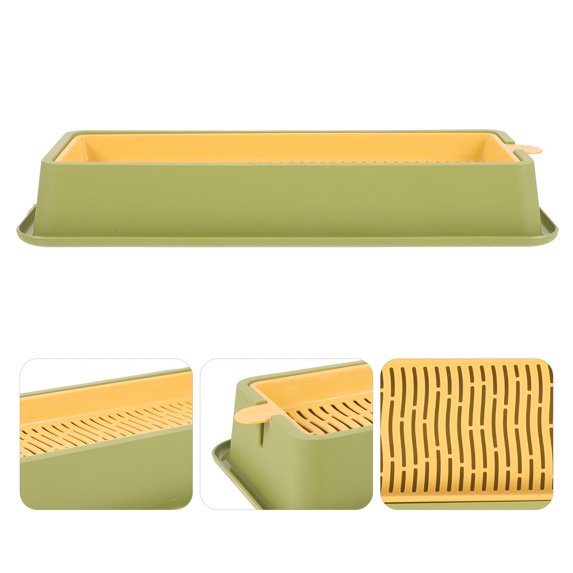 FRCOLOR Planter Catnip Cat Grass Hydroponic System 28x12cm Light Green