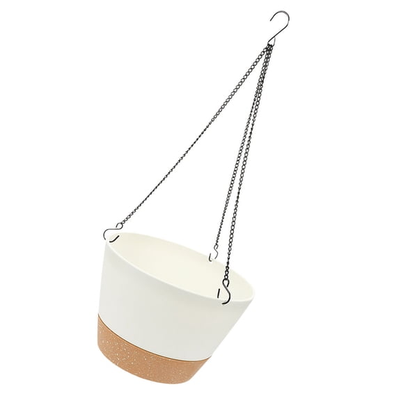 FRCOLOR Plants Balcony Vine Flowerpot 25.50X25.50X16.80CM White