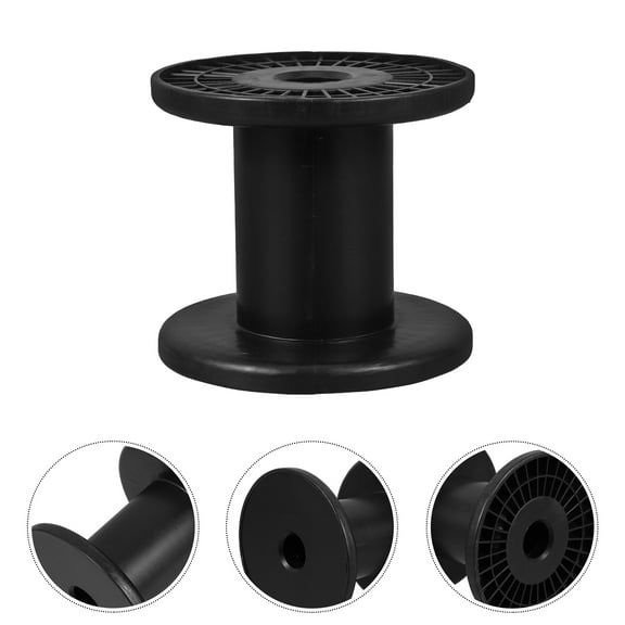 WASHWEPE Packaging Tool Plastic Winding Spool Black 1Pack