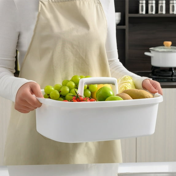 FRCOLOR Plastic Cleaning Bucket Sundries Organizer Multi-use Cosmetics Organizer Box