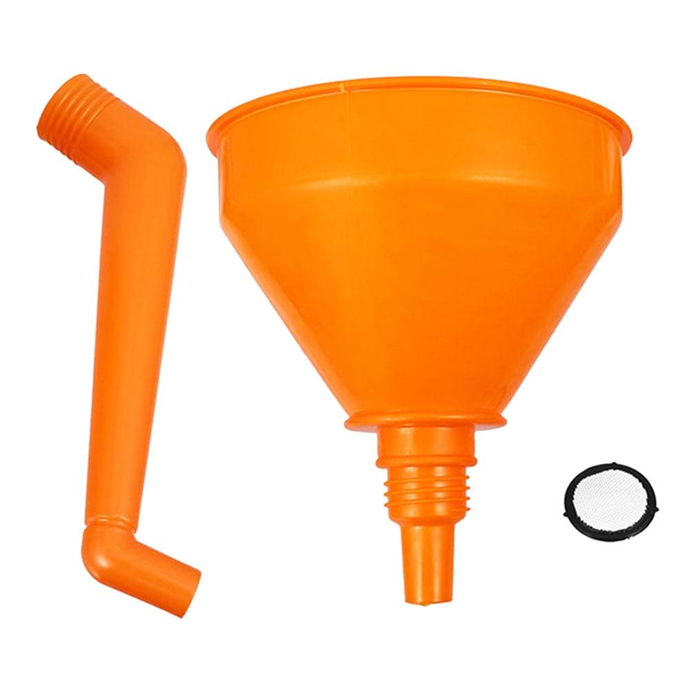 FRCOLOR Plastic Right Angle Funnel Filling Funnel Automotive Oil Funnel For Car Gas Lubricants Engine Oil Kerosene And Other Liquids