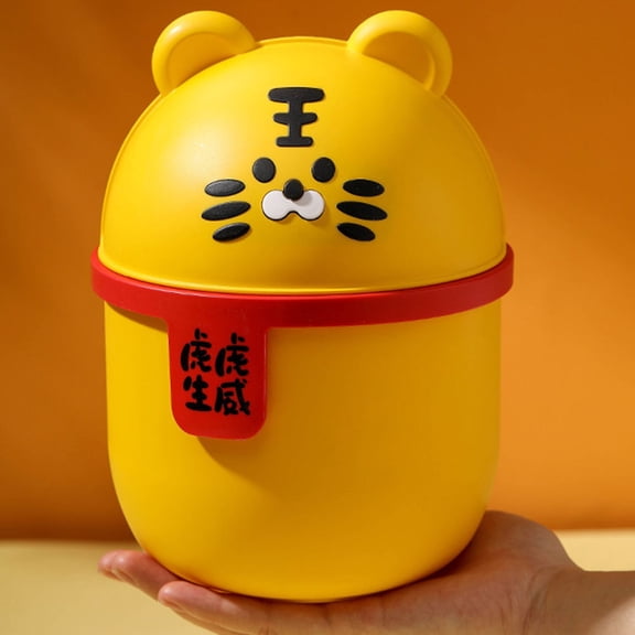 FRCOLOR Plastic Trash Can Convenient Trash Storage Bin Desktop Garbage Can