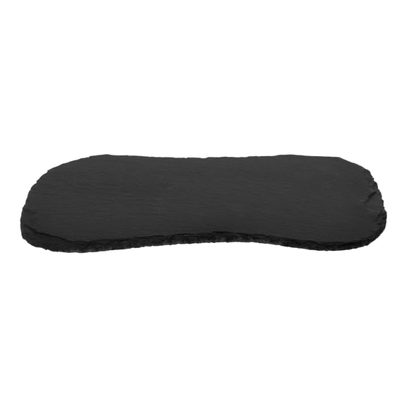 FRCOLOR Platter Dining Plate Knob Sugar Cane Dinner Plate 27.40X14.00X1.00CM Black