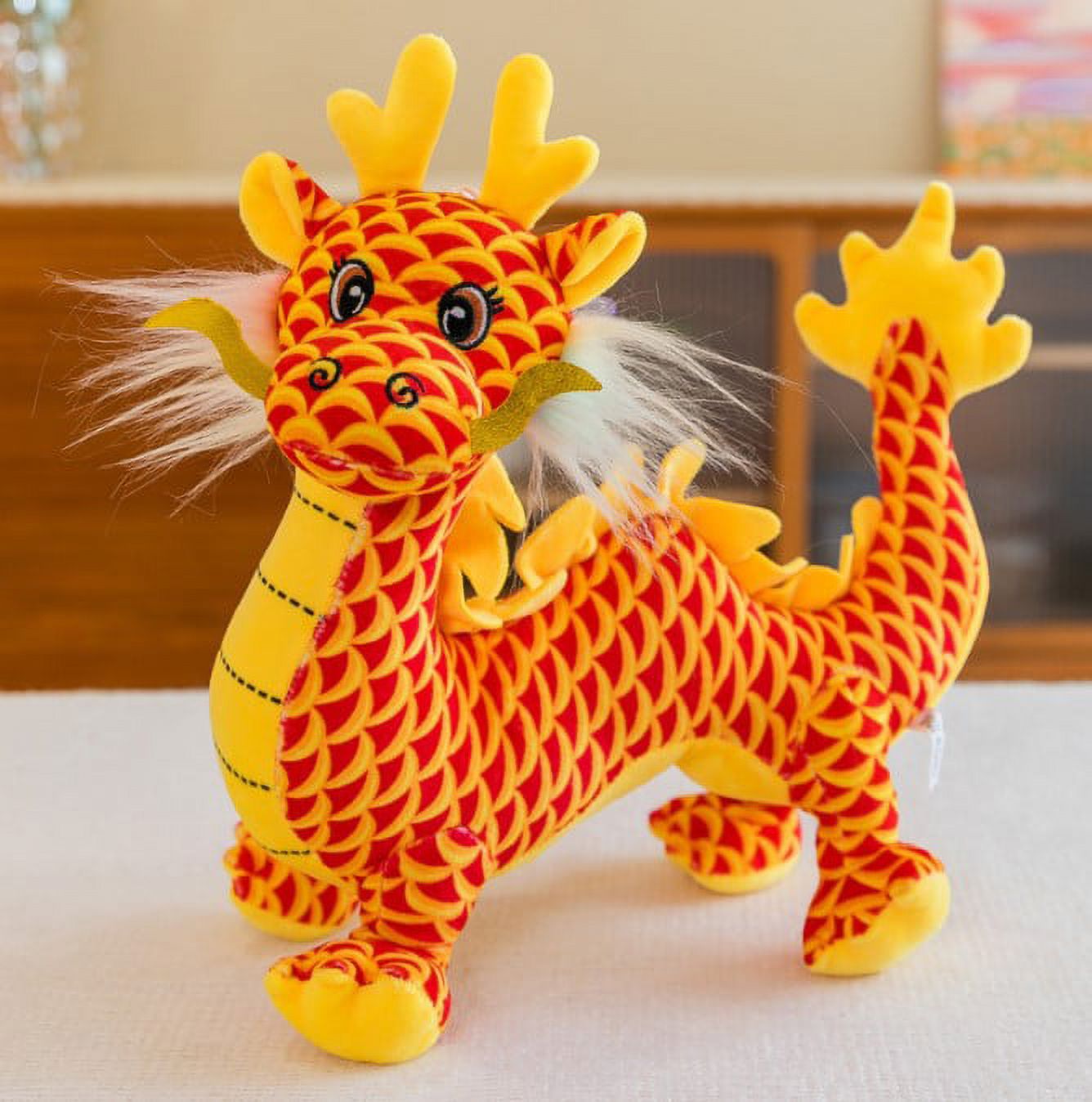 FRCOLOR Plush Dragon Doll Stuffed Dragon Animal Doll Mascot Dragon Doll