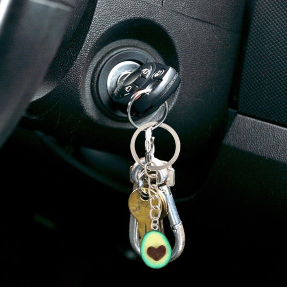 FRCOLOR Polymer Key Chains Avocado Keychain Assorted Color Lovely Men and Women