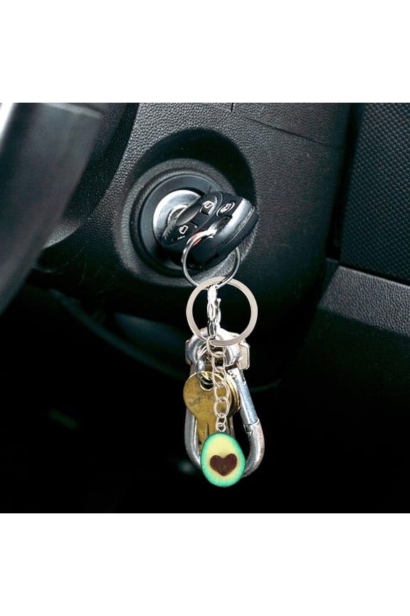 Polymer Key Chains Avocado Keychain Assorted Color Lovely Men and Women