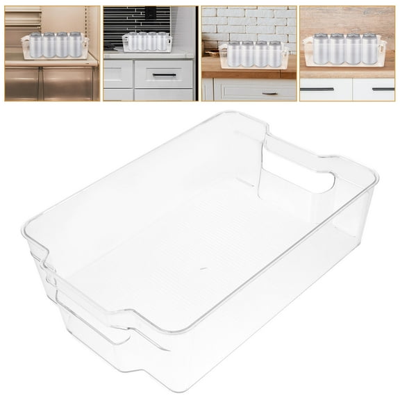 FRCOLOR Pop Refrigerator Storage Box Storage 30.00X21.00X9.00CM Transparent