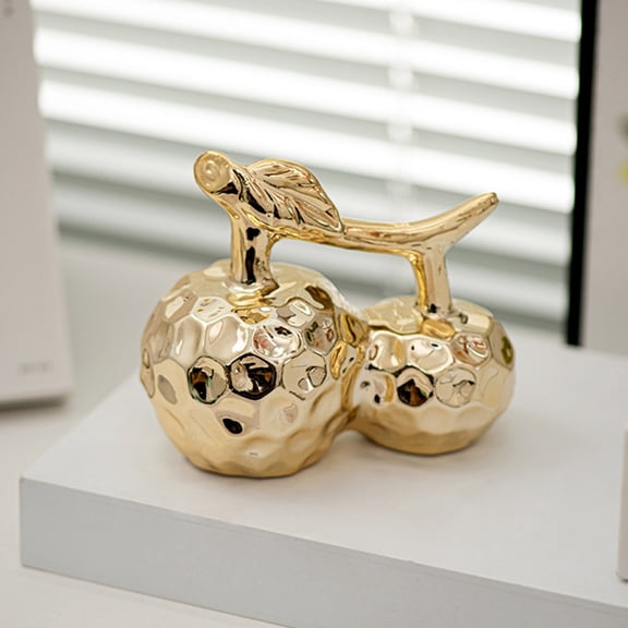 FRCOLOR  Porcelain Fruit Figurine Simulated Cherry Ornaments