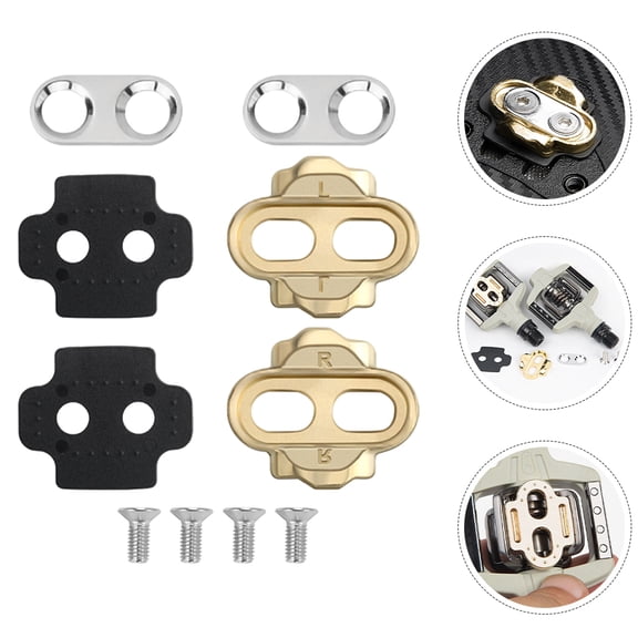 FRCOLOR Portable Cycling Cleat with Large Foot Tread Area for More Grip and Security Aluminum Alloy Assorted Color