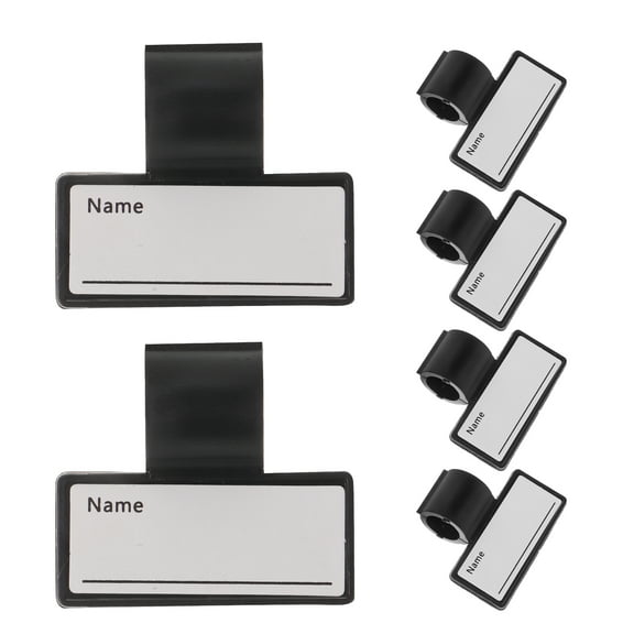 FRCOLOR Portable Name Clips 6Pcs Hand held Name Tags Portable Name Labels Stethoscope Identification Tags,1.57"X1.38"X0.59"