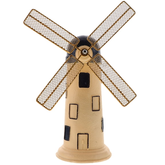 WRISTBIQUE Windmill Decorations For Inside Home Rustic Ornament Resin 1Pcs