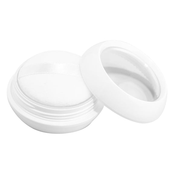 WRISTBIQUE Empty Travel Powder Container 1 Set 6.2x6.2cm For Cosmetics