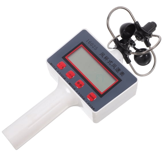FRCOLOR Portable Wind Speed Meter With LCD Screen Airflow Measurement Tool Airflow Meter For HVAC Outdoor Activity And Educational Use