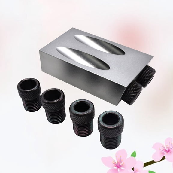 FRCOLOR Practical Woodworking Inclined Hole Locator High Precision 15 Degree Angle Inclined Hole Locator Grey