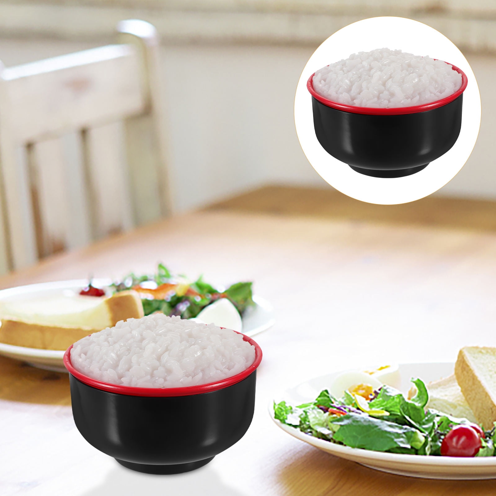 FRCOLOR Pretend Play Food Toy Simulation Rice Food Model Fake Food Toy ...