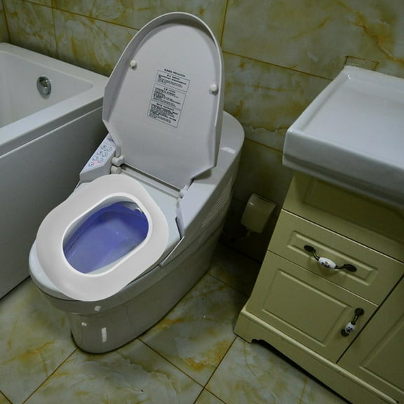 FRCOLOR Pu Toilet Seat Cushion Waterproof Comfortable Bathroom Toilet Seat Pad Kids Potty Training Seat Ladder For Bathroom