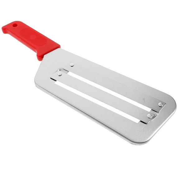 FRCOLOR Purpose Handheld Veggie Chopper Potato Slicer Cutter Cucumber Red