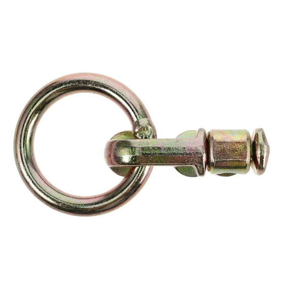 FRCOLOR Rail Fitting L Track Tie Down Load Securing Hook L Track Tie Down Anchor Ring Cargo Securing Ring Adjustable Track Mount Vertical Tie Down