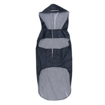 FRCOLOR Rain Jacket Reflective Raincoat Lightweight Rain Hooded Design, Waterproof Coat Clothes for Small Dogs Puppies ( Black, 4XL ),25.2"X13.39"X0.2"