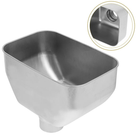 FRCOLOR Rainwater Diverter Downspout Adapter Gutter For Efficient Water Collection Downspout Rain Funnel Stainless Steel Gutter Downspout Drop Outlet