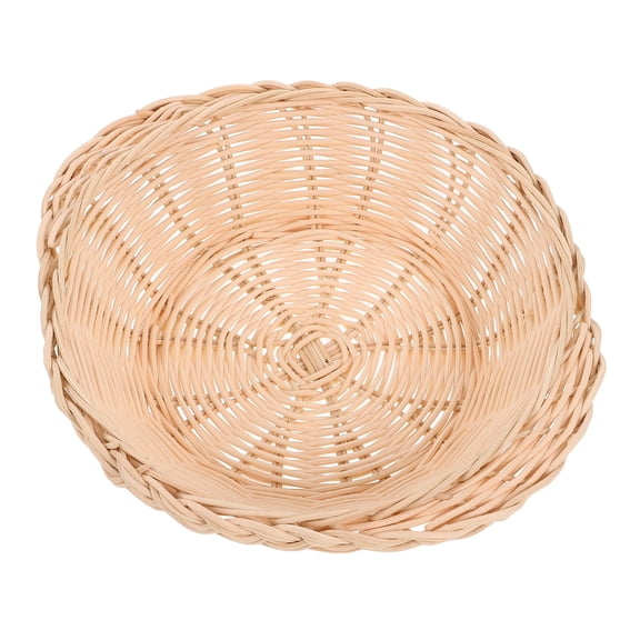 FRCOLOR Rattan Basket Blue 20.00X18.00X5.50CM Beige