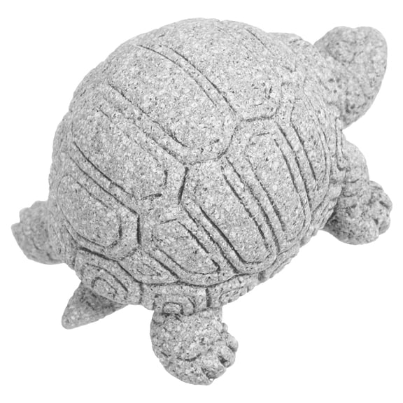 LABSERRON Lifelike Turtle Sculptures Grey Sandstone for Table and Bonsai Decor