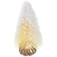 thumbnail image 1 of FRCOLOR Realistic Snow Flocked Mini Christmas Tree with Wood Base and Pine Needles for Beige, 1 of 8