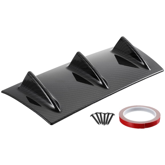 TAILTOSS Multi-Color ABS Rear Bumper Diffuser Spoiler for Cars, 1 Piece, Easy to Install and