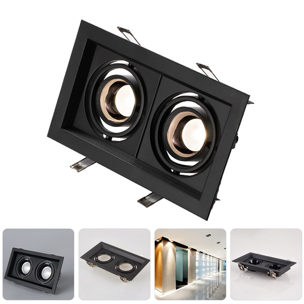 KAKOWELY Downlight Housing Recessed Lighting Trim Metal Black 1Pack ...