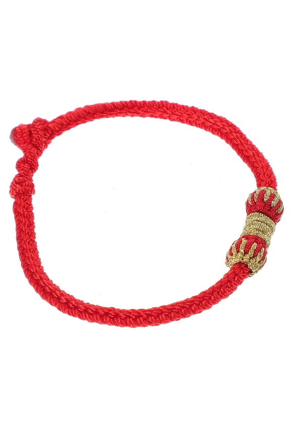 FRCOLOR Red String Bracelet Child Jewelry for Girls Handmade Lovers