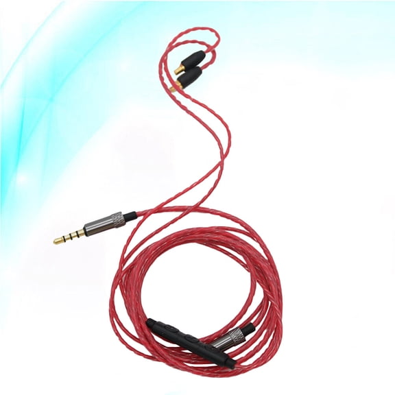 FRCOLOR Red Upgrade Cable 1Pack 11.8In For Headphones Extension Cable Volume Control Control Microphone