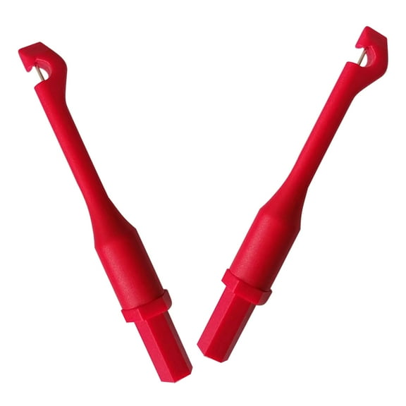 FRCOLOR Red Wire Piercing Probe for Multimeter Testing Circuit Repairs Efficient and Durable Plastic Tool 2pcs