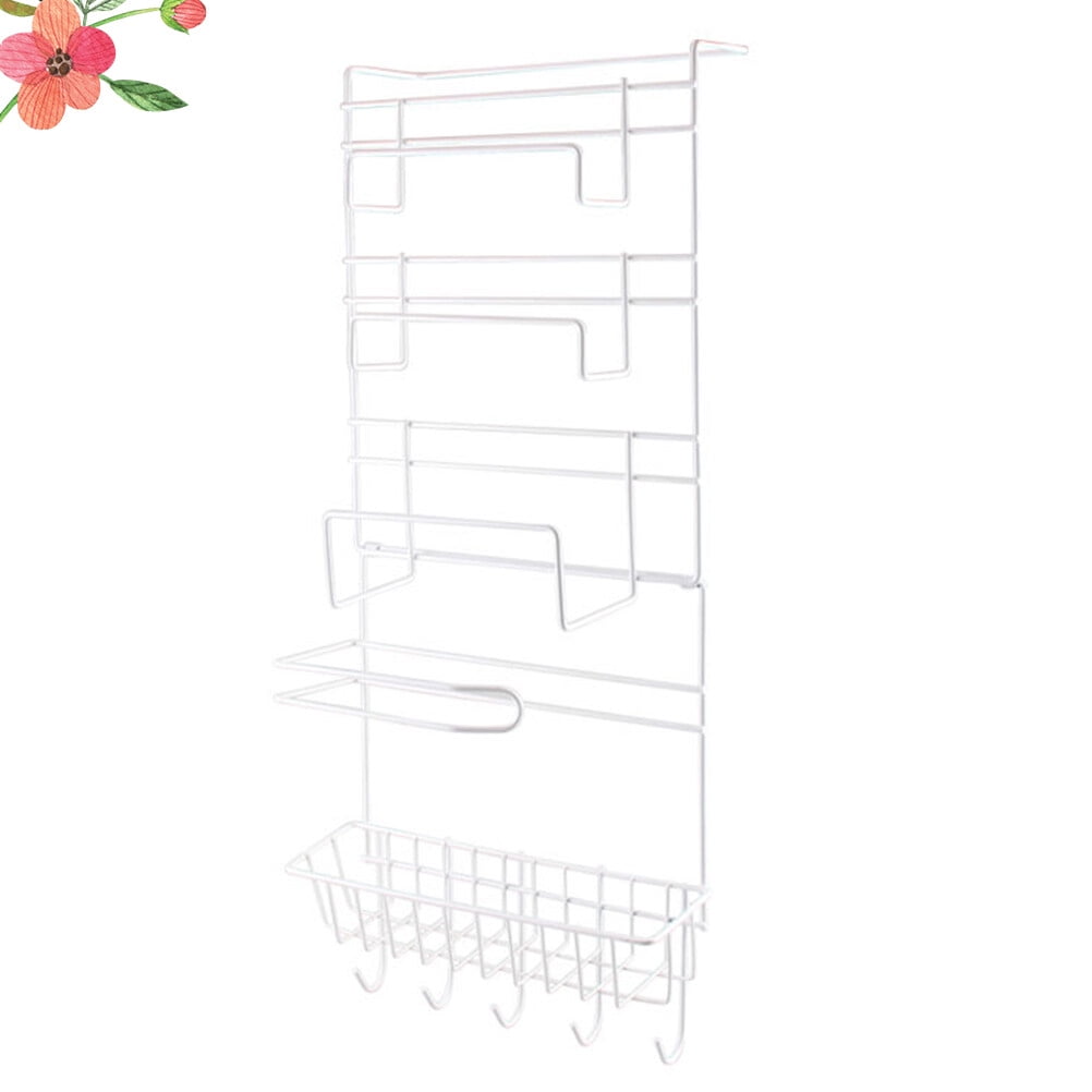FRCOLOR  Refrigerator Storage Rack Multi-layer Holder Kitchen Shelves Fridge White