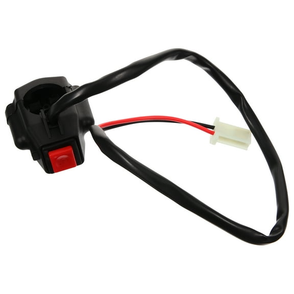 LABSERRON Remote Starter Switch for Motorcycle Handlebar Push Button Ignition Aluminum Alloy Black