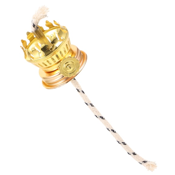 FRCOLOR Oil Lamp Wick Holder Kerosene Lamp Burner Zinc Alloy for Indoor Lighting 1 Set