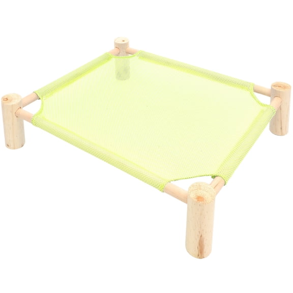 WASHWEPE Reptile Hanging Bed Wooden Fabric 1Set 22.0x18.9x5.1in