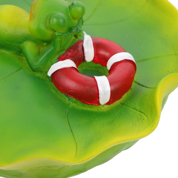 FRCOLOR Resin Floating Frog Lifelike Garden Pond Frog Decoration Animal Model Adornment
